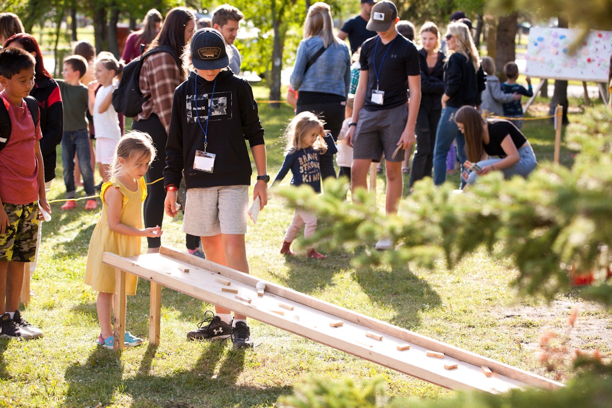 Kids at Stone City Fall Bash